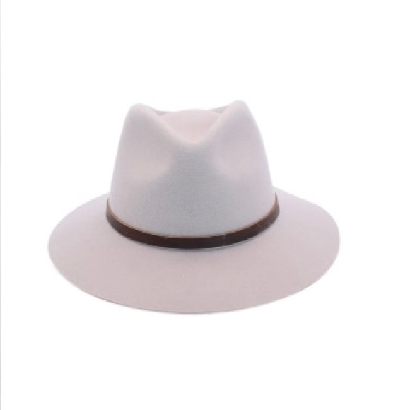 NWT Australian Wool Felt Fedora Hat in Rose Dust - Picture 3 of 6